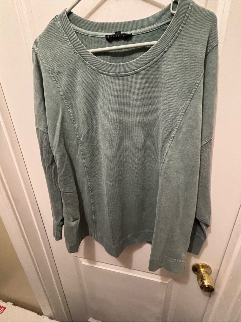 Jane and Delancey Sage Green Long Sleeve Top